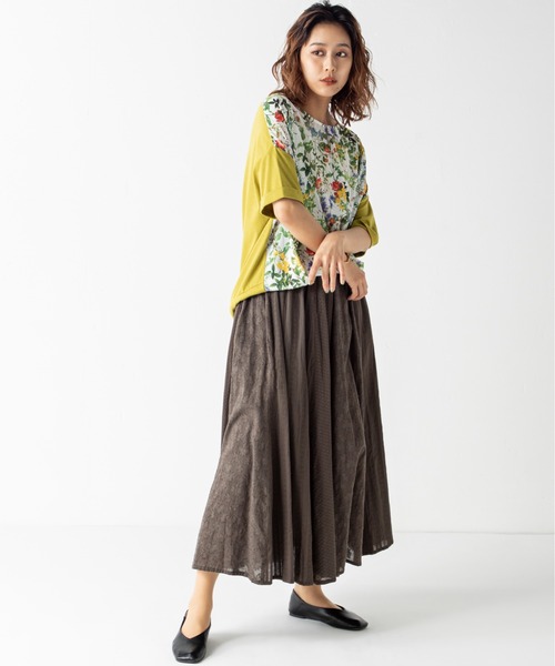 「MILLION CARATS」 「style4」フレアスカート FREE チャコールグレー レディース_画像4