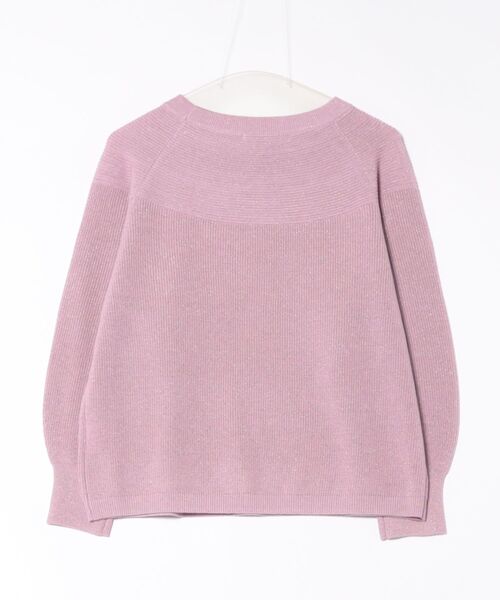 NEWYORKER（ニューヨーカー） ニット セーター 「手洗い可能」片畦ラメ