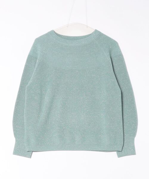 NEWYORKER（ニューヨーカー） ニット セーター 「手洗い可能」片畦ラメ