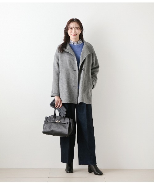 NEWYORKER（ニューヨーカー） ニット セーター 「手洗い可能」片畦ラメ