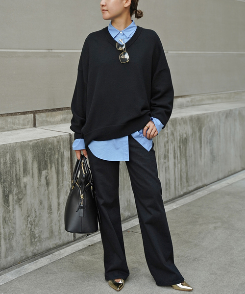 Deuxieme Classe（ドゥーズィエムクラス） 長袖ニット FREE グレー