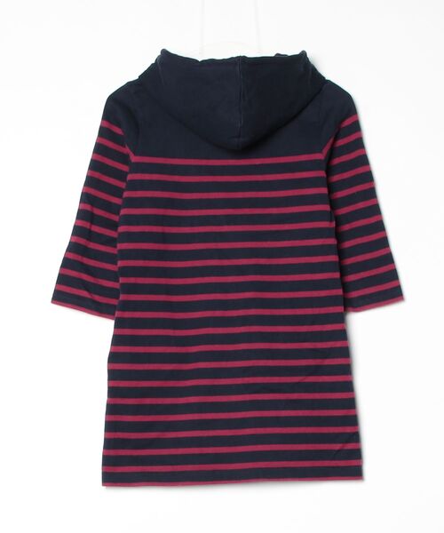 「arnold palmer timeless」 ボーダー柄プルオーバーパーカー 2 レッド レディース_画像2