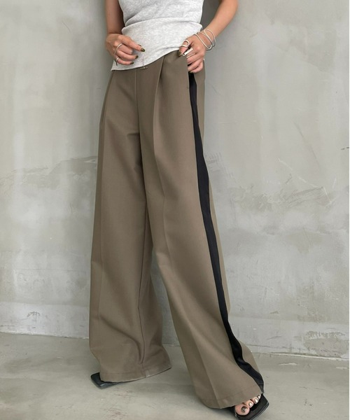 「AIC.」 スラックス FREE ネイビー レディース_画像7