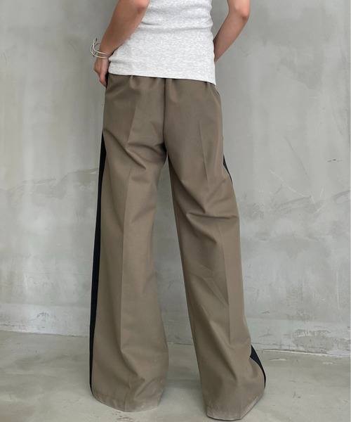 「AIC.」 スラックス FREE ネイビー レディース_画像8