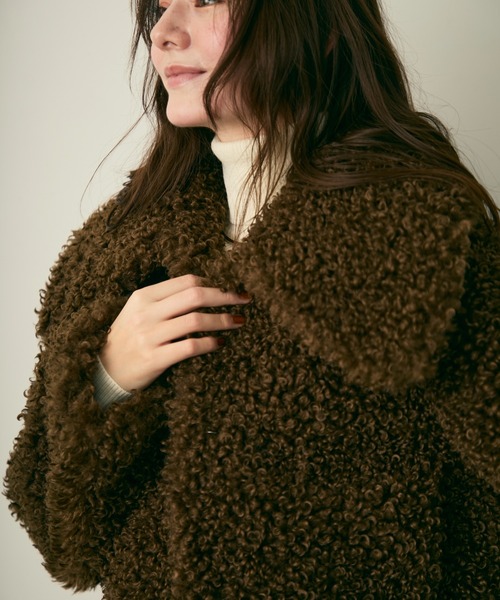 Lunea ブルゾン アウター プードルファーコート レディース : ZOZOTOWN 
