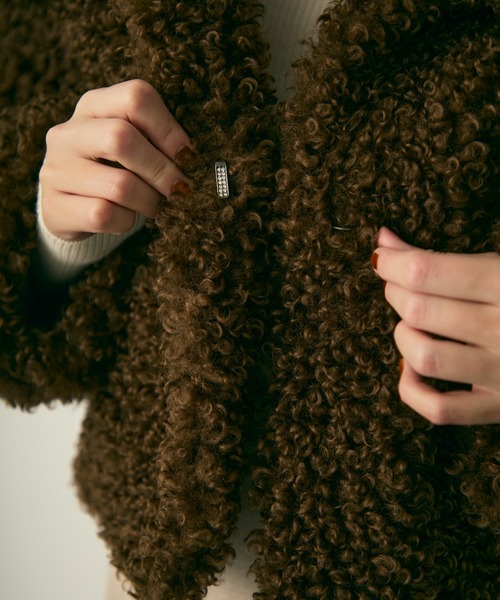 Lunea ブルゾン アウター プードルファーコート レディース : ZOZOTOWN