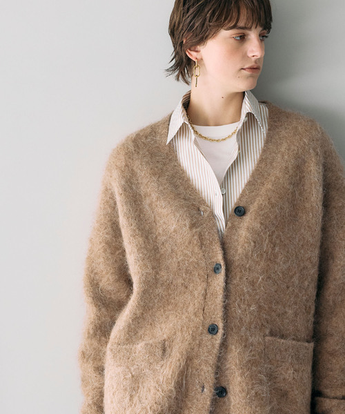 【kiyknows】 アルパカ ニットカーディガン ALPACA KNIT CARDIGAN – kiyknows