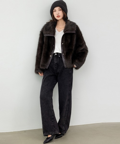 DAY CLOSET ブルゾン アウター 「ショート丈/厚手」ふわっとリッチに冬