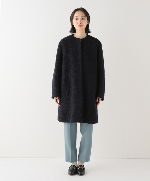 IENA(イエナ) ノーカラーコート 38 ネイビー レディース : ZOZOTOWN IENA(イエナ) ノーカラーコート 38 ネイビー レディース : ZOZOTOWN