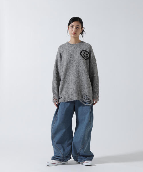 MICALLE MICALLE（ミカーレミカーレ） ニット セーター マイルダメージ