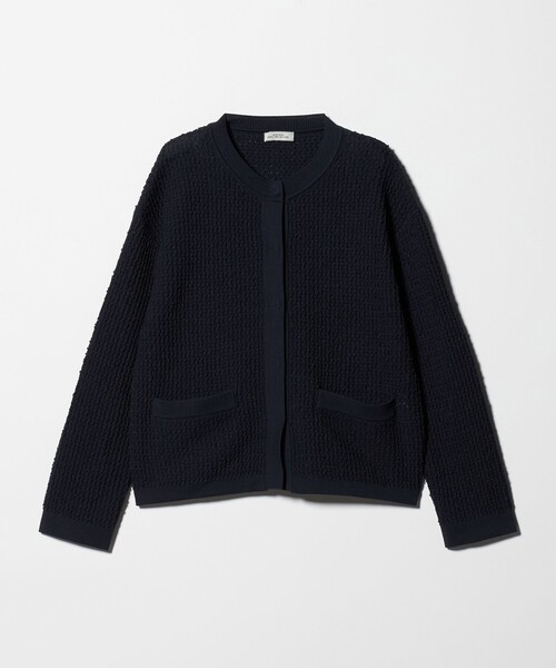 green label relaxing デイリーエリートカーディガン　ブラック デイリーエリートカーデ