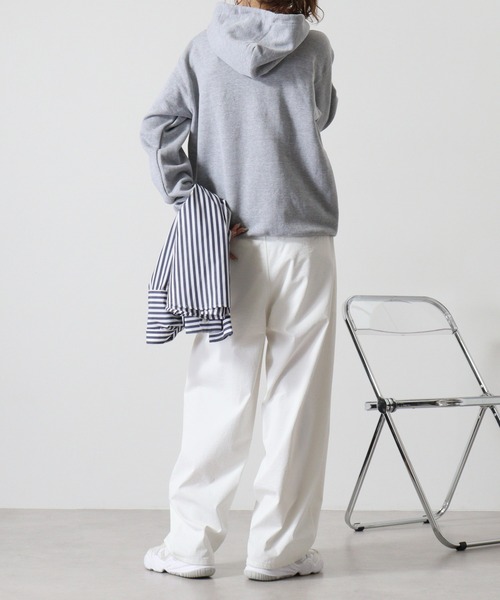 「CROSS & STITCH」 プルオーバーパーカー M ホワイト メンズ_画像2