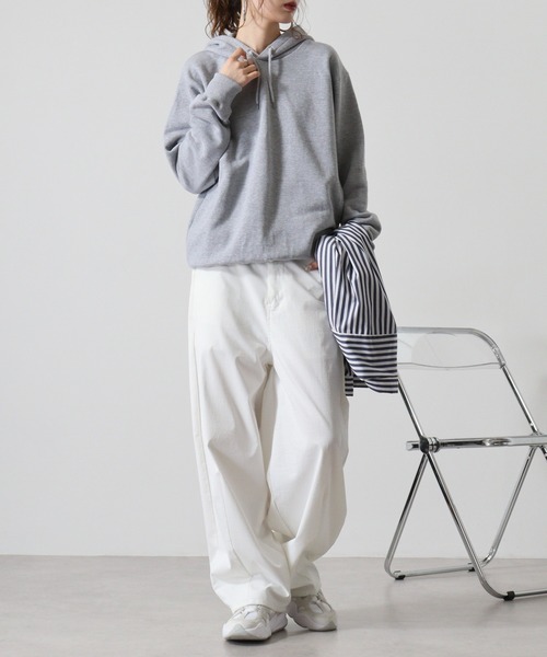 「CROSS & STITCH」 プルオーバーパーカー M ホワイト メンズ_画像6