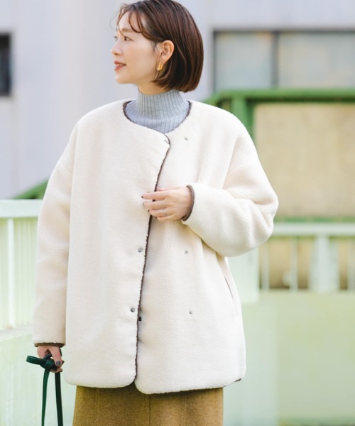 「F by ROSSO」 ジャケット FREE オフホワイト レディース_画像3