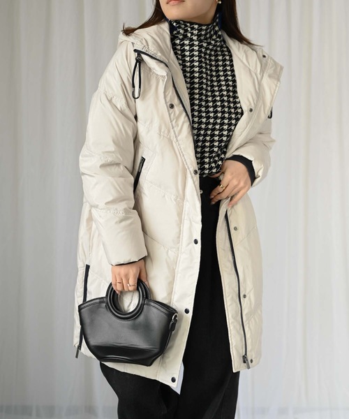 ＆HALF ダウンコート ダウンジャケット ハイカウントダウンコート