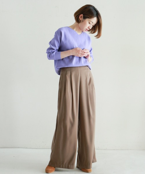 「NOMBRE IMPAIR」 長袖ニット FREE イエロー レディース_画像3