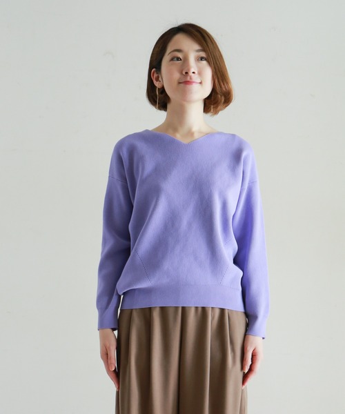 「NOMBRE IMPAIR」 長袖ニット FREE イエロー レディース_画像8