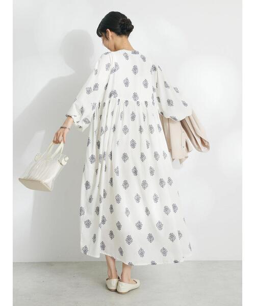「CRAFT STANDARD BOUTIQUE」 長袖ワンピース FREE ブラウン レディース_画像8