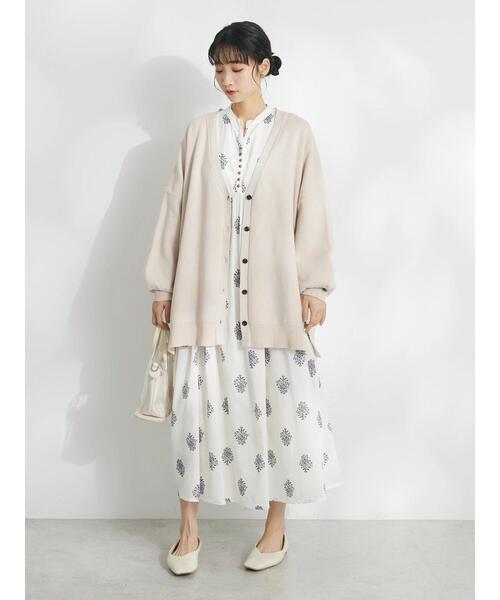 「CRAFT STANDARD BOUTIQUE」 長袖ワンピース FREE ブラウン レディース_画像9
