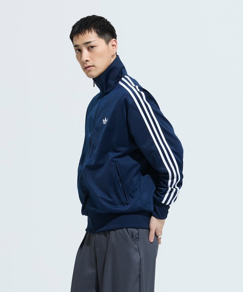 00sadidasアディダストラックジャケットジャージメンズ長袖総柄Lネイビー adidas（アディダス） ジャージ ファイヤーバード トラックトップ