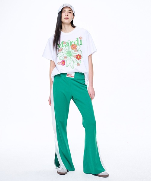 「Mardi Mercredi」 半袖Tシャツ FREE ホワイト×ピンク レディース_画像4