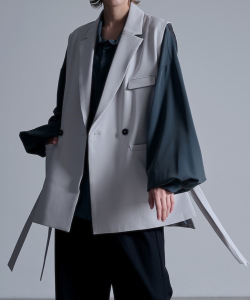 「Loose/ルース」 ジレ M ブラック メンズ_画像5