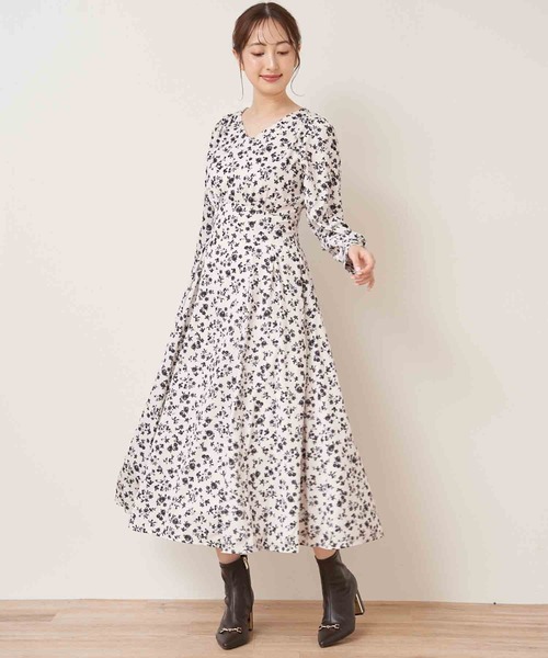 「NOELA」 長袖ワンピース S グリーン レディース_画像2