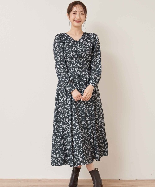 「NOELA」 長袖ワンピース S グリーン レディース_画像9