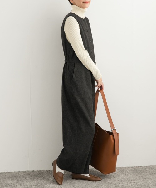 URBAN RESEARCH DOORS」 オールインワン MEDIUM グレー レディース 