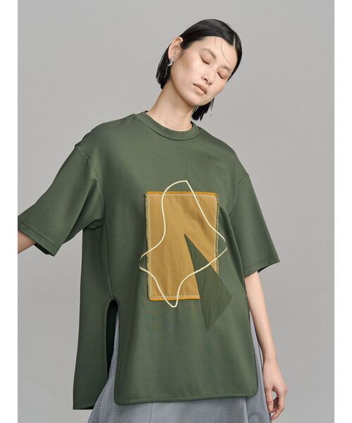tシャツ ART DOCKING T-SH / アートドッキングTシャツ レディースの画像