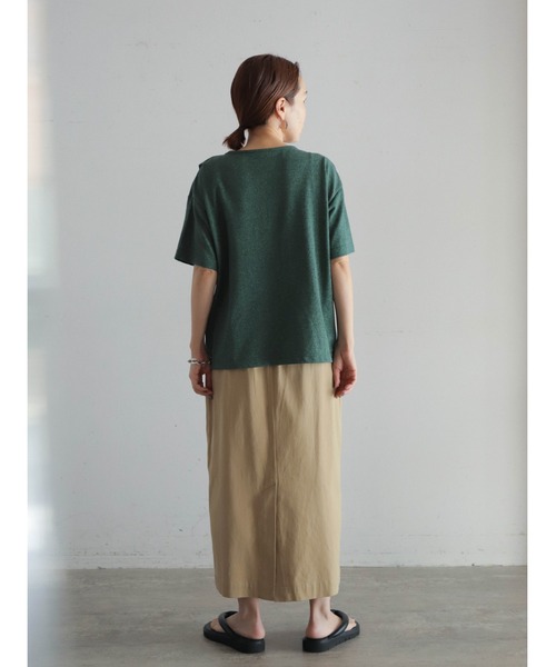 「FIL DE FER」 半袖カットソー FREE グリーン レディース_画像4