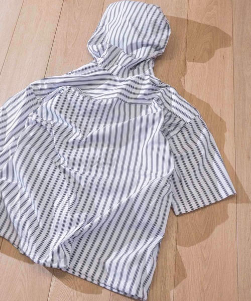 「JOHN'S CLOSET」 「HALHAM」半袖シャツ MEDIUM ホワイト メンズ_画像3