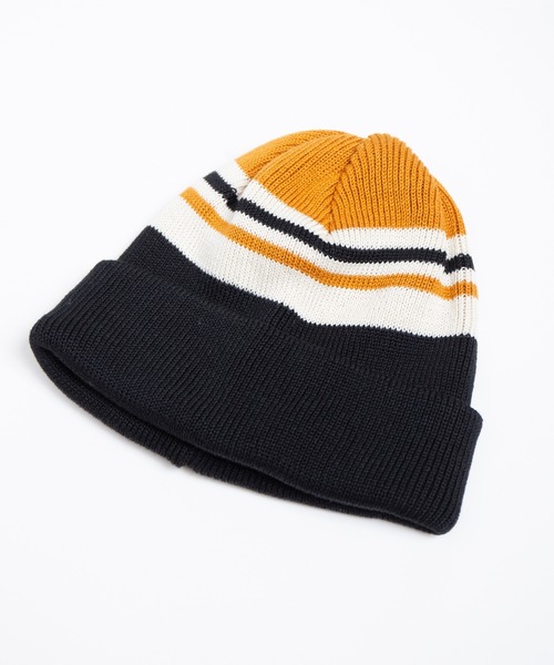 RACAL（ラカル） ニット帽 ニットキャップ メンズ Reversible Border