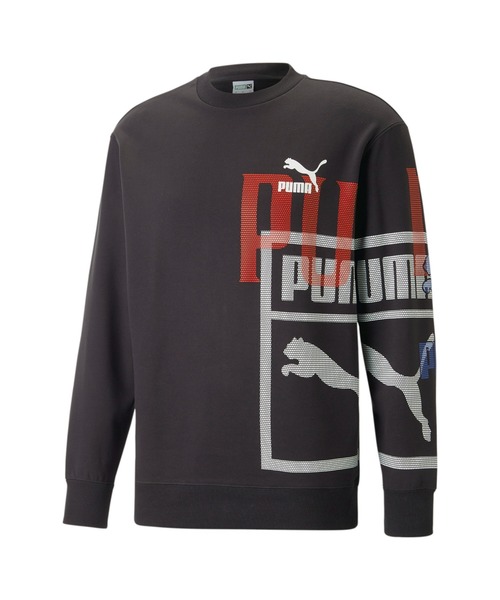 「PUMA」 スウェットカットソー MEDIUM ブラック メンズの画像4