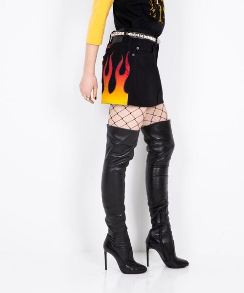 ヒステリックグラマー SUMMER OF 70s マルチカラー スカート HYSTERIC GLAMOURラゾーナ川崎プラザ店nanahoさんのデニムスカートを