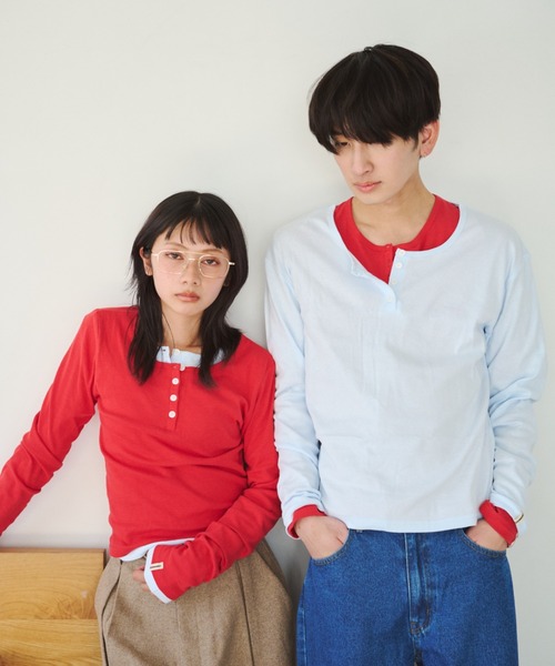 common gull products. tシャツ ひとえふたえパックヘンリーロンTEE