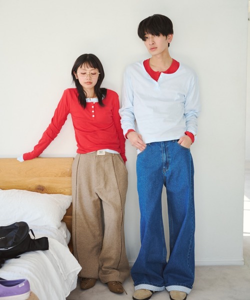 common gull products. tシャツ ひとえふたえパックヘンリーロンTEE