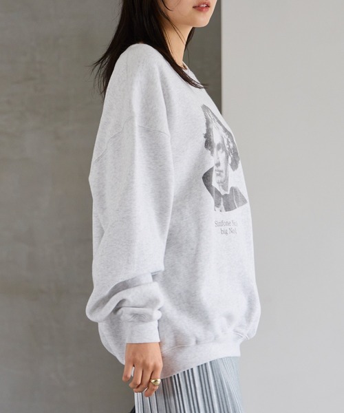 「SCREEN STARS」 スウェットカットソー L グレー レディース_画像5