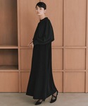 喪服 ワンピース シフォンドッキングマーメイド...の詳細画像1