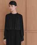 喪服 ワンピース シフォンドッキングマーメイド...の詳細画像3