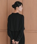 喪服 ワンピース シフォンドッキングマーメイド...の詳細画像4