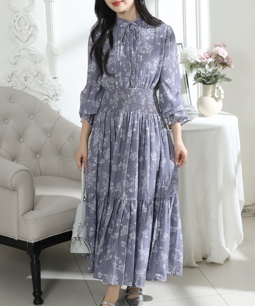 「Lace Ladies」 長袖ワンピース FREE アイボリー レディース_画像2