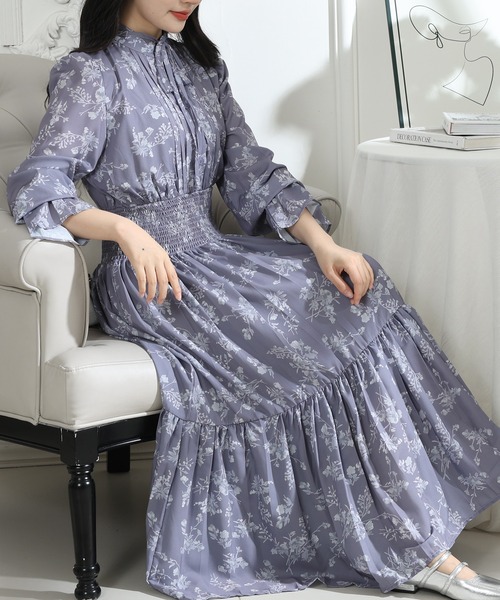 「Lace Ladies」 長袖ワンピース FREE アイボリー レディース_画像4