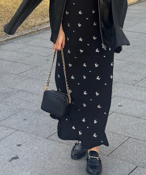 【美品】  Loungedress / ラウンジドレス | GALENA ミニチェーンバッグ | F | ブラック | レディース LOUNGEDRESS（ラウンジドレス）の「【GALENA/ガレナ】ミニチェーンBAG