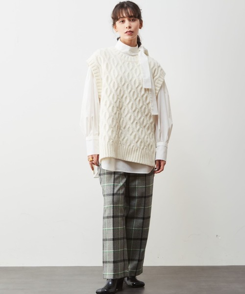 「TIARA」 長袖ブラウス FREE グリーン レディース_画像2