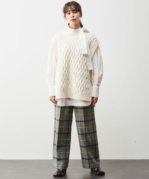 「TIARA」 長袖ブラウス FREE グリーン レディース_画像8