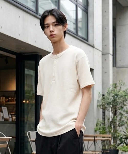 JEMORGAN（ジェーイーモーガン） ヘンリーネック tシャツ 無地