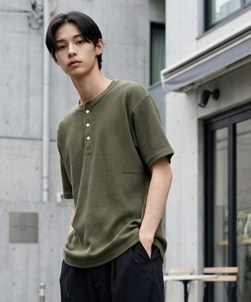 JEMORGAN（ジェーイーモーガン） ヘンリーネック tシャツ 無地