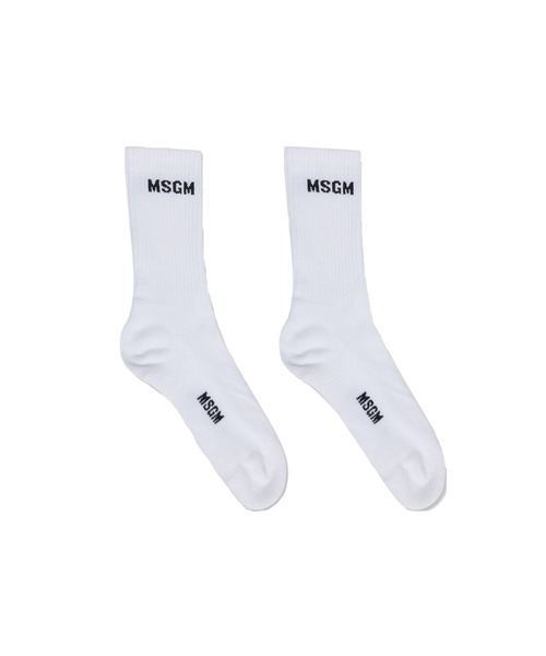 MSGM（エムエスジーエム） 靴下 「NEW」MSGM アメリブ ロゴソックス