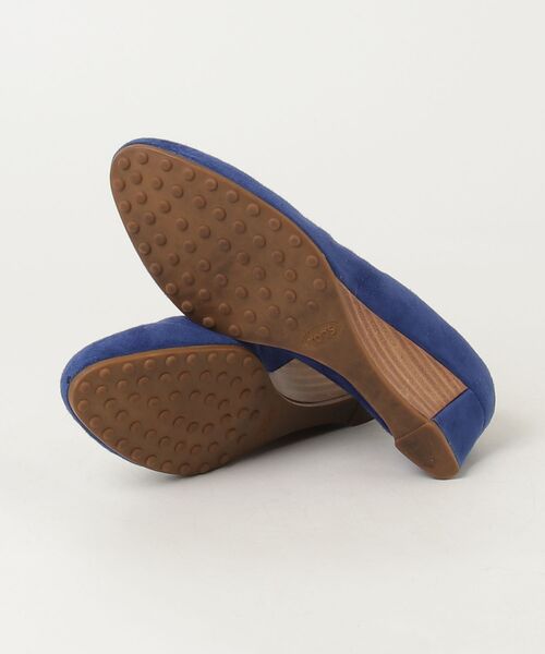 「TOD'S」 フラットパンプス 35.5 ブルー レディース_画像3